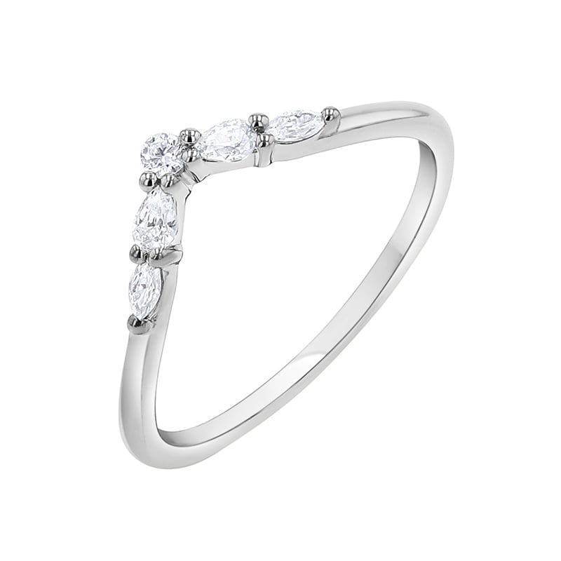 Vykrojený prsteň s round, pear a marquise lab-grown diamantmi Craig 141986