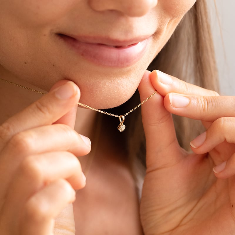 Elegantný prívesok s lab-grown diamantmi Chrisstel 144186
