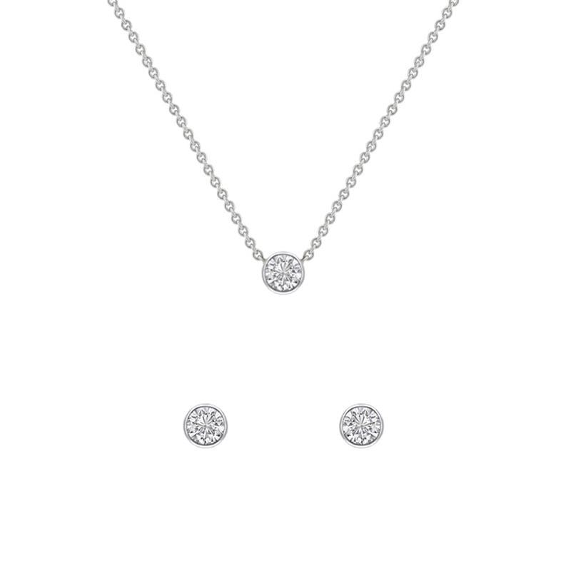 Minimalistický set šperkov s diamantmi Misu 147346