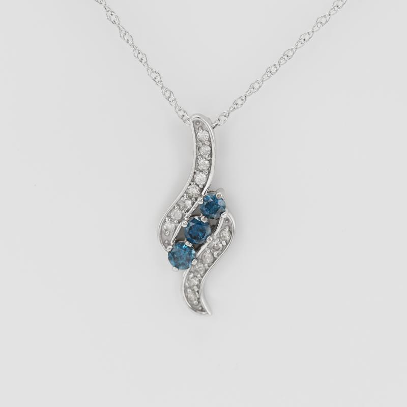 Zlatý náhrdelník s diamantmi 15906