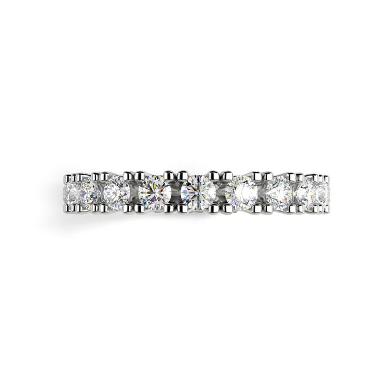 Platinový eternity prsteň s diamantmi 23446