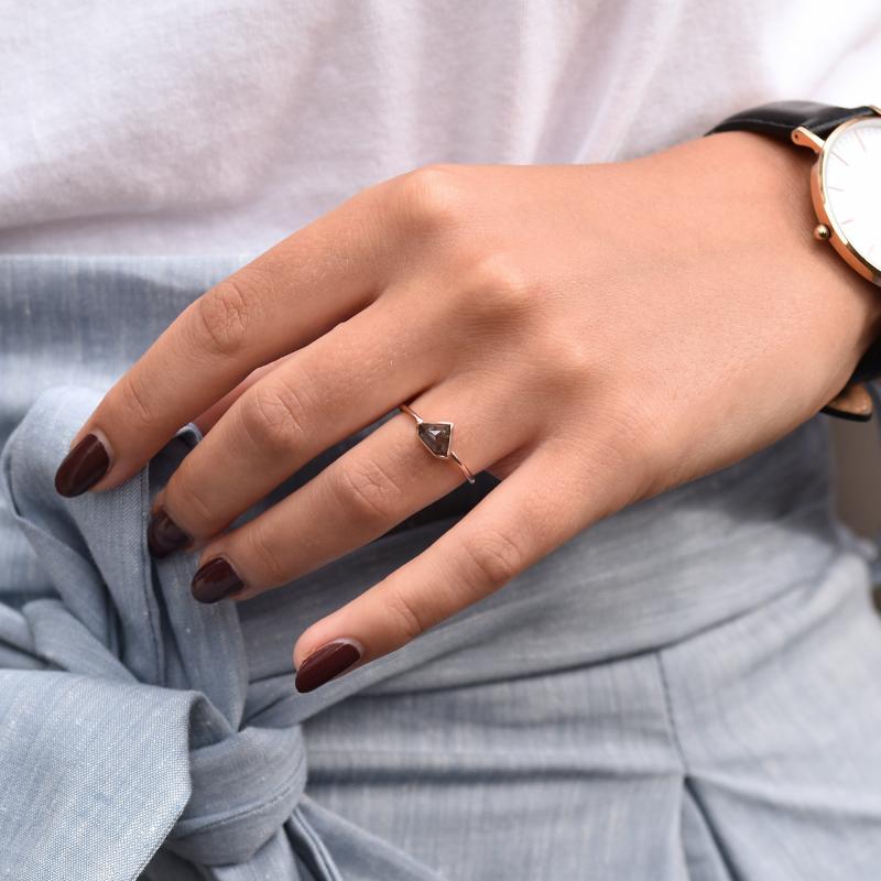 Minimal fashion prsteň 34966
