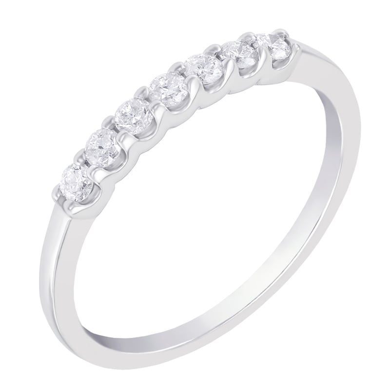 Eternity prsteň z bieleho zlata 43296