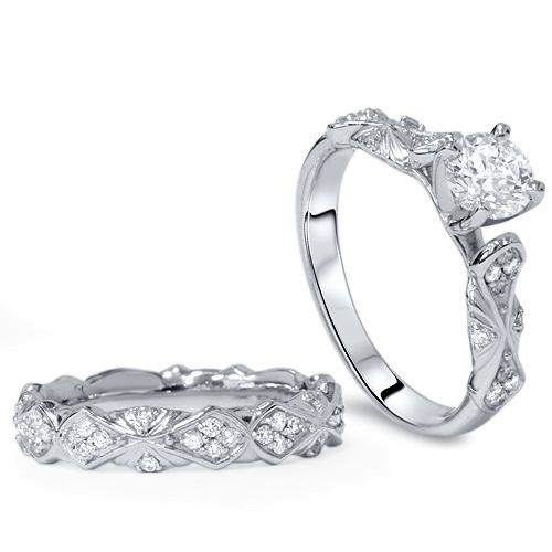 Originálne zlaté prstene s diamantmi 4386