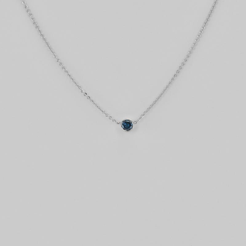 Platinový náhrdelník s diamantom 71436