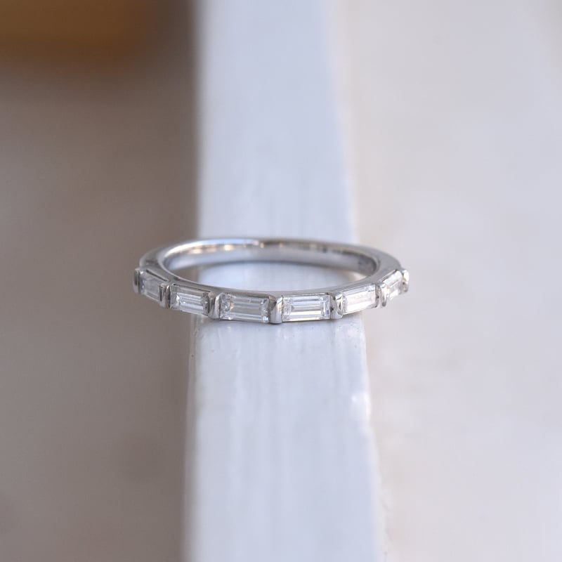 Eternity prsteň z bieleho zlata 85856