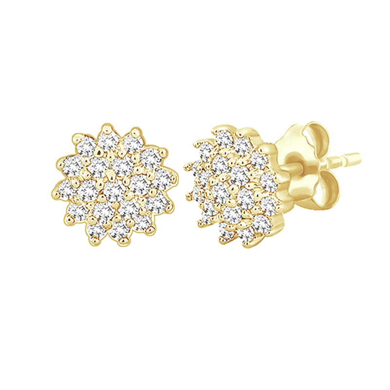 Zlaté kvietky s diamantmi 93176