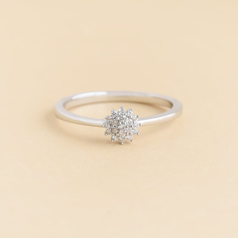 Elegantný prsteň s diamantmi Freja