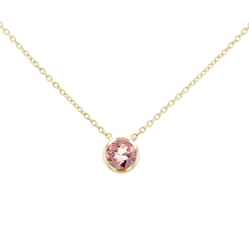 Bezel náhrdelník s morganitom Hadley 97946