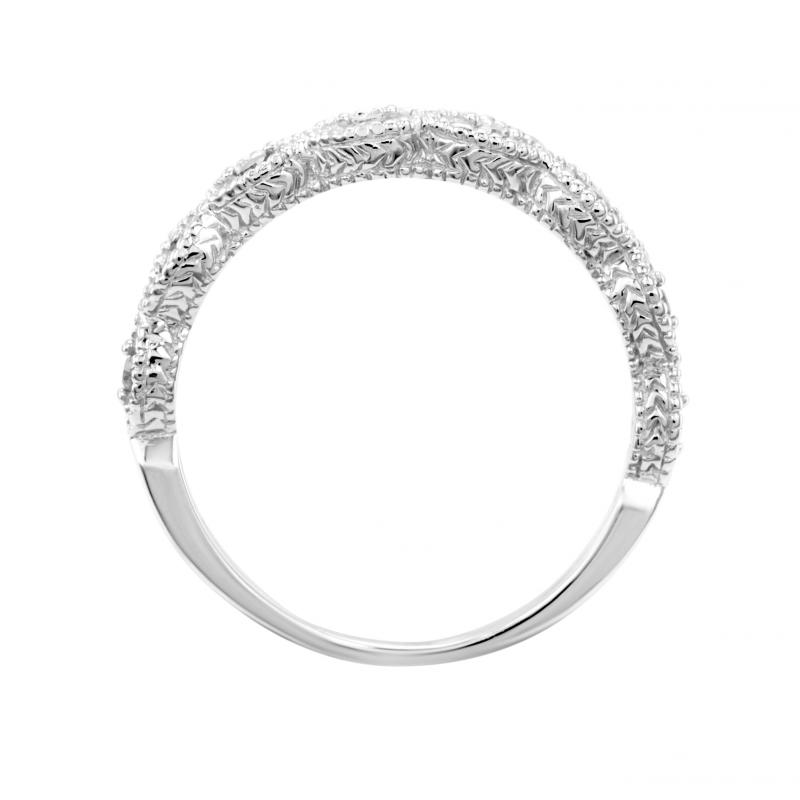 Prsteň s lab-grown diamantmi vo vintage štýle Tilly 101607