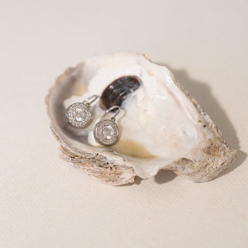 Kolekcia šperkov s moissanitmi a diamantmi Bain 102027