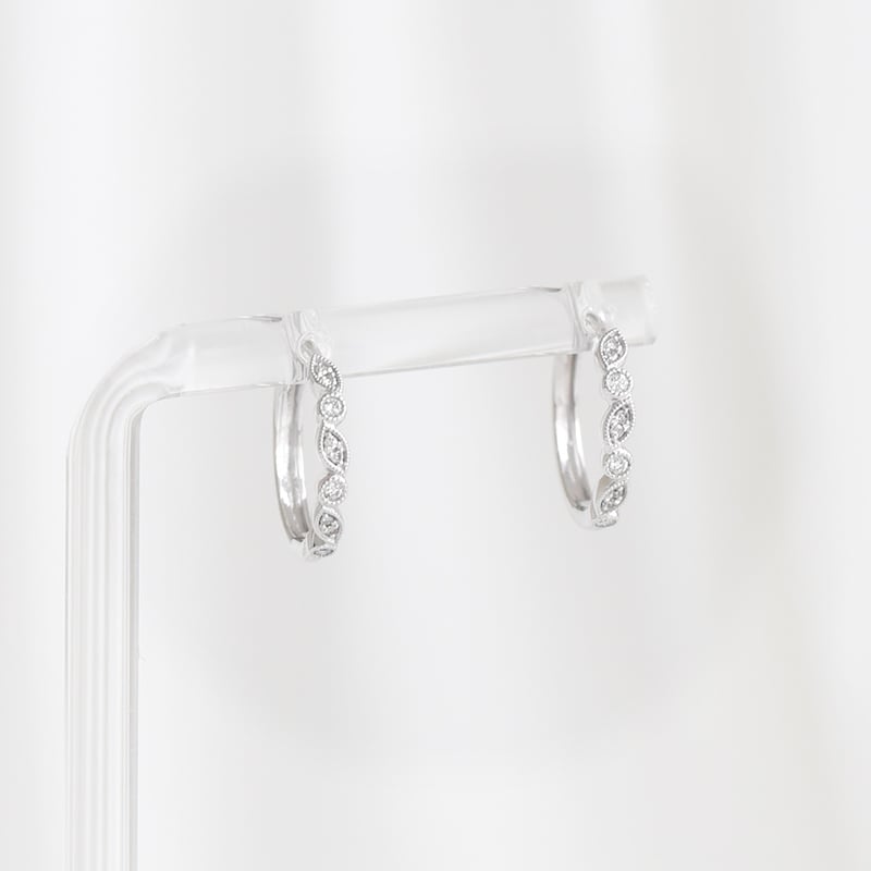 Strieborné kruhové náušnice s lab-grown diamantmi Sprita 104117