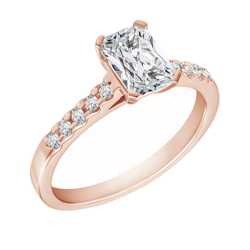Zásnubný prsteň s emerald diamantom Valmar 117877