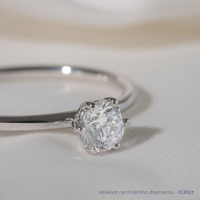 Zásnubný prsteň s lab-grown diamantom Birdie 120977