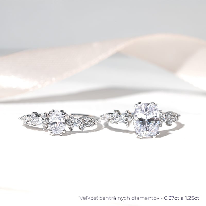 Zásnubný prsteň s oval lab-grown diamantom Lane 137717