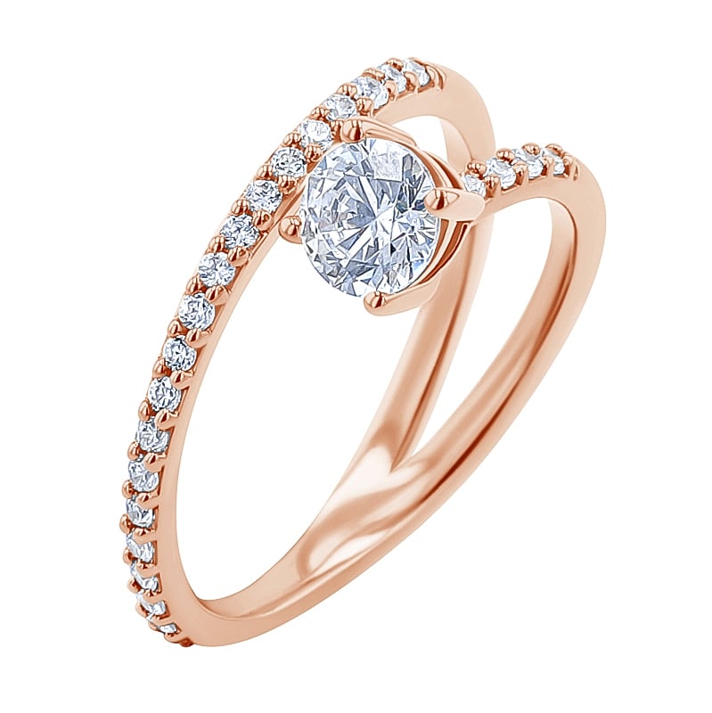 Atypický zásnubný prsteň s diamantmi Ada 137817