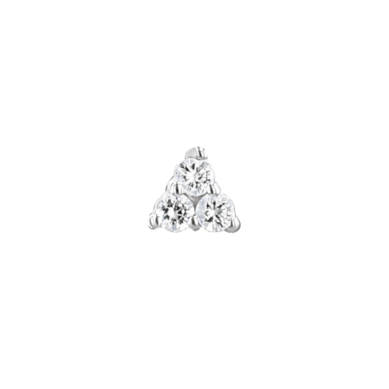 Piercing náušnice s lab-grown diamantmi Rossi