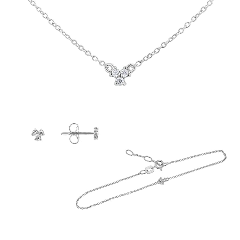 Kolekcia minimalistických šperkov s tromi lab-grown diamantmi Milton 148887