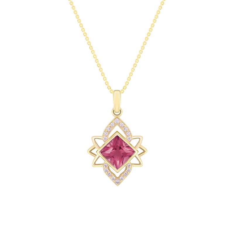 Turmalínový právesok s diamantmi Jeffre