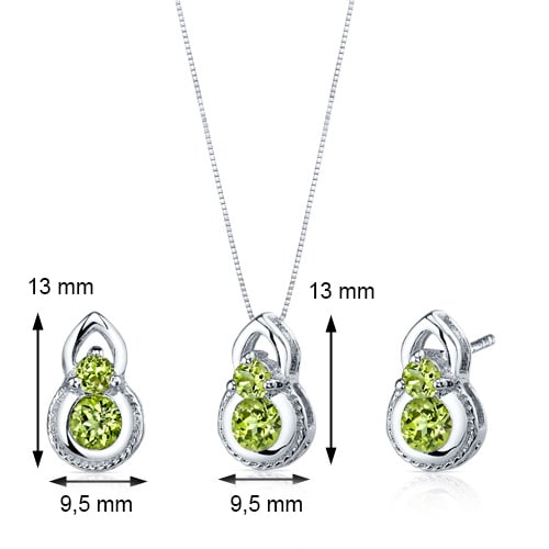 Set šperkov s olivínmi 21847