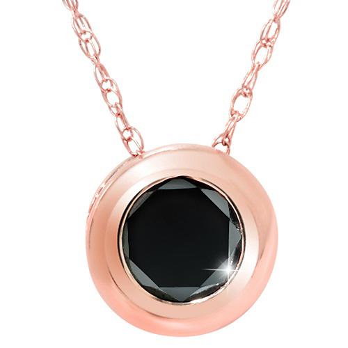Zlatý náhrdelník s čiernym diamantom