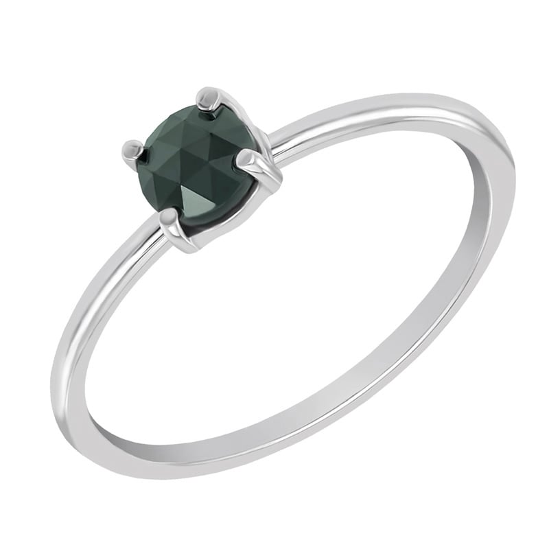 Zlatý prsteň s tmavo zeleným diamantom Levita