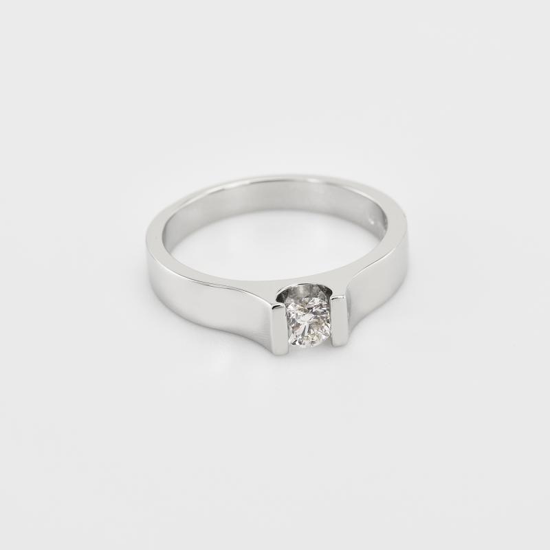 Zásnubný platinový prsteň s diamantom 38147