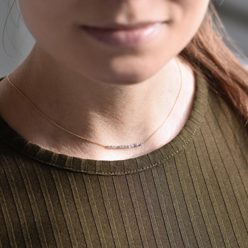 Náhrdelník s diamantmi 38827
