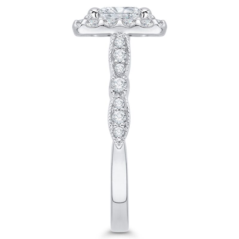 Zásnubný prsteň s princess diamantom zo zlata 46257