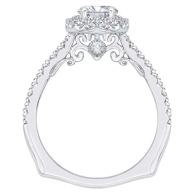 Elegantný zásnubný prsteň s diamantmi zo zlata 60927