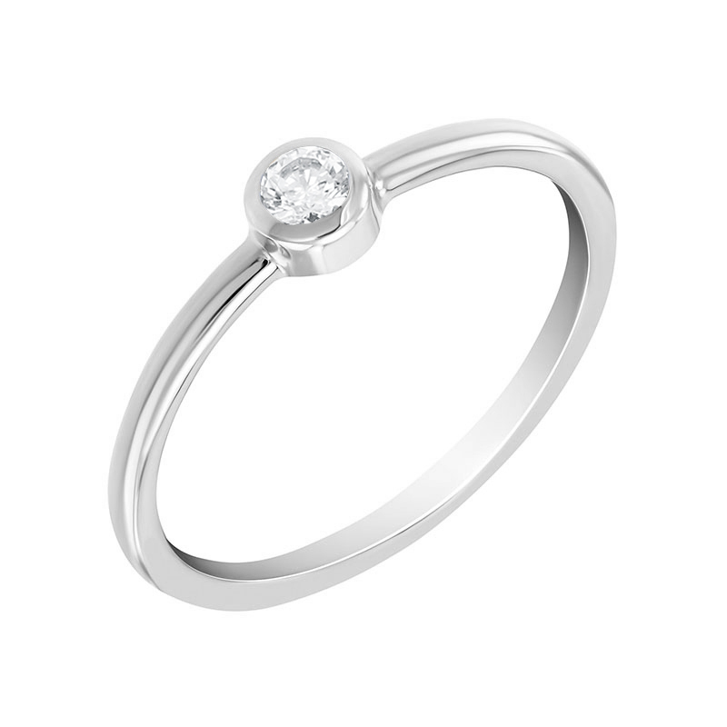 Minimalistický diamantový prsteň Kathleen