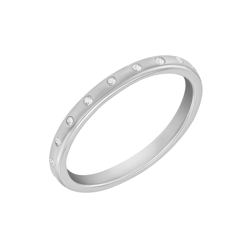 Zlatý eternity prsteň s diamantmi 95577