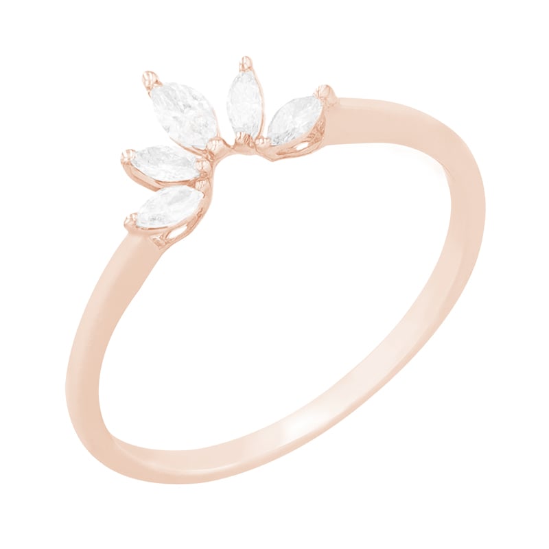 Elegantný prsteň s marquise lab-grown diamantmi Mansell 102488