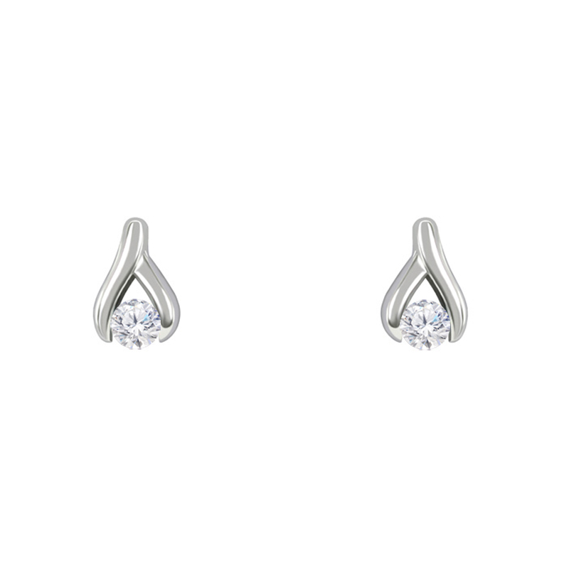 Jemné náušnice s lab-grown diamantmi Kaylie