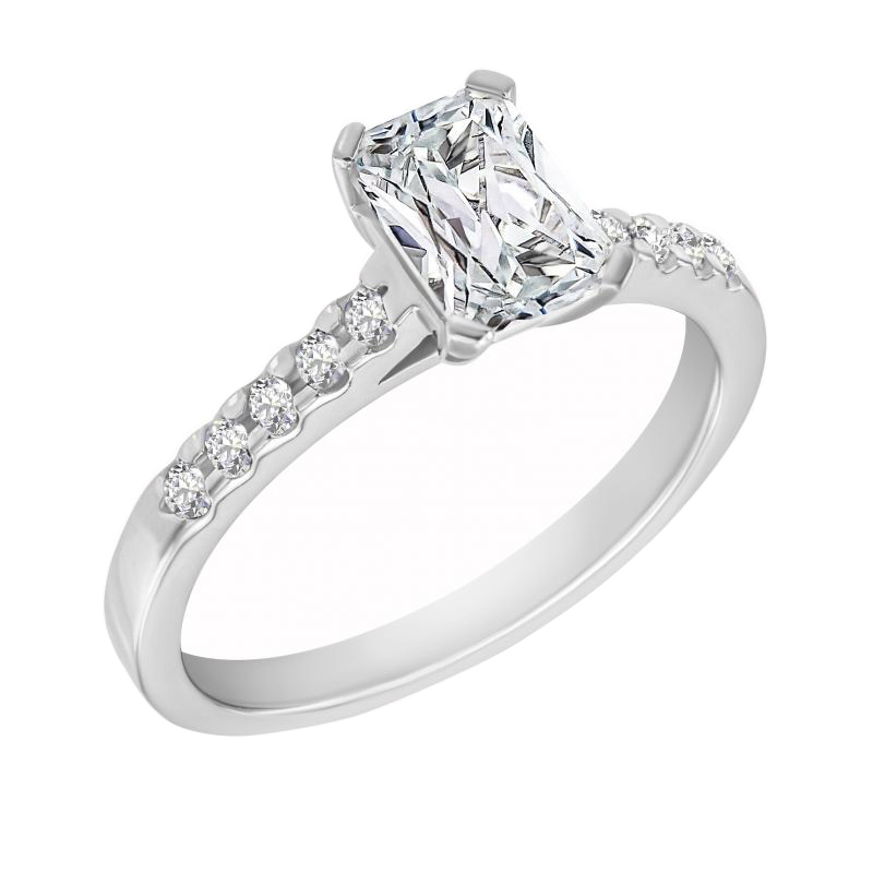Zásnubný prsteň s emerald diamantom Valmar