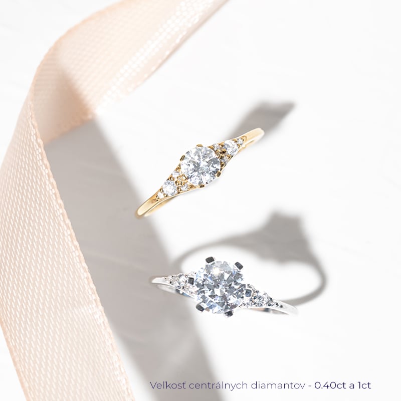 Zásnubný prsteň s lab-grown diamantmi Diana 125658