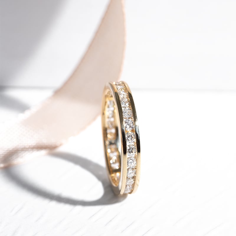 Eternity prsteň s round diamantmi Albine 125938