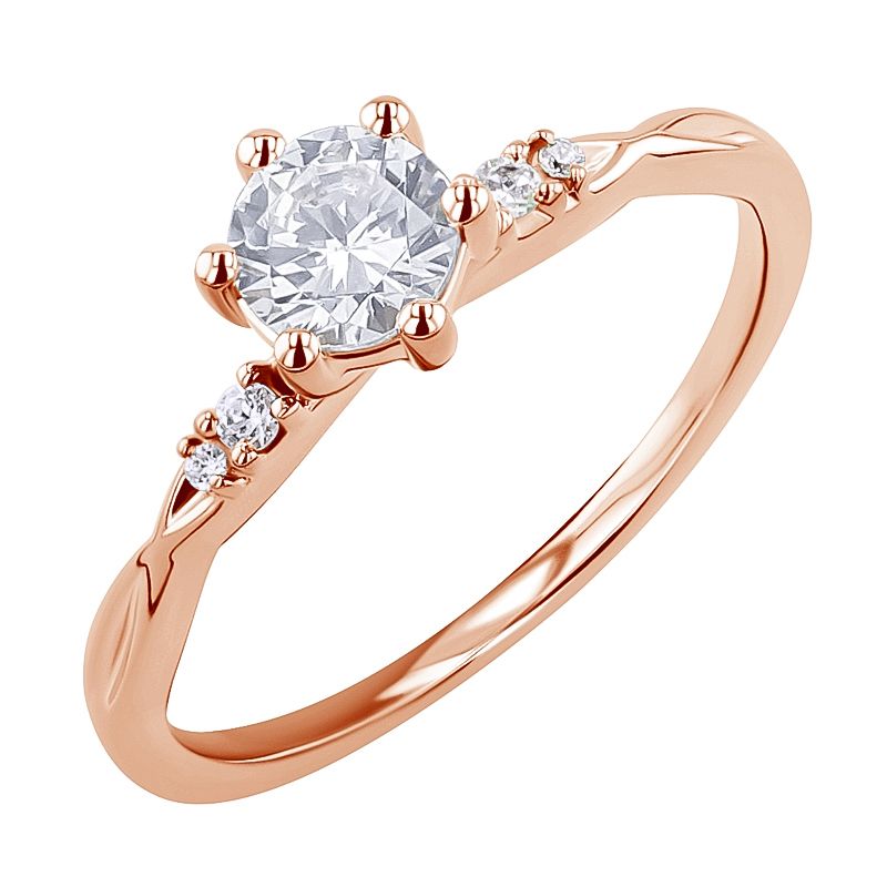 Zásnubný prsteň s lab-grown diamantmi Mileva 127498