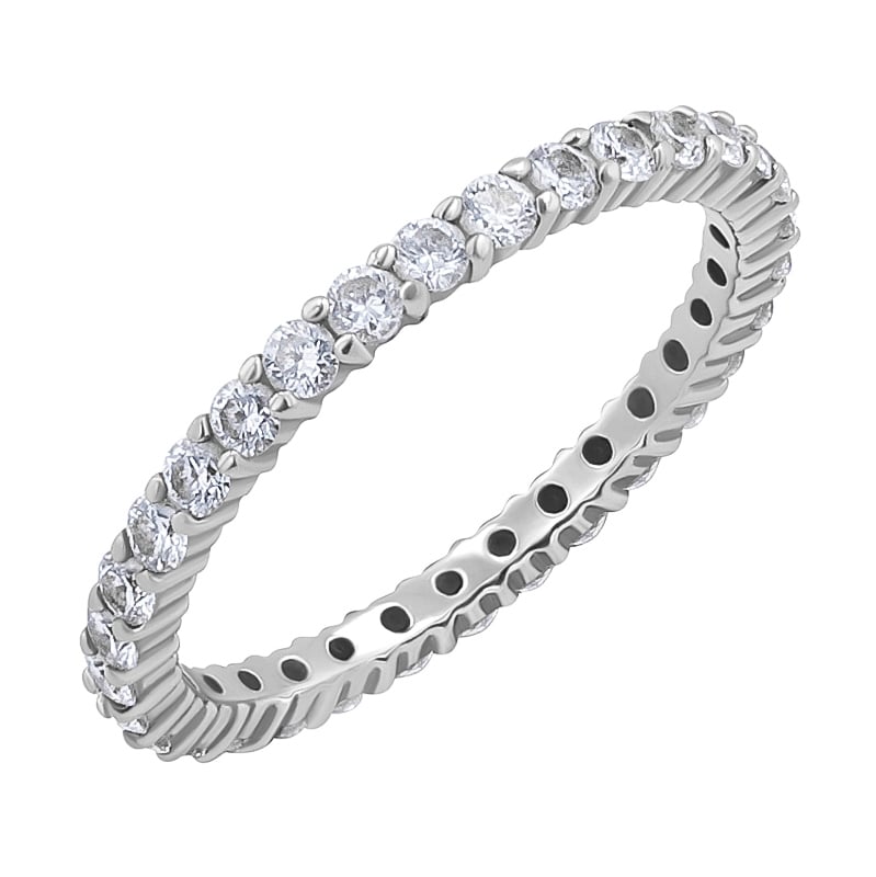 Zlatý eternity prsteň s 1ct lab-grown diamantmi Garcia