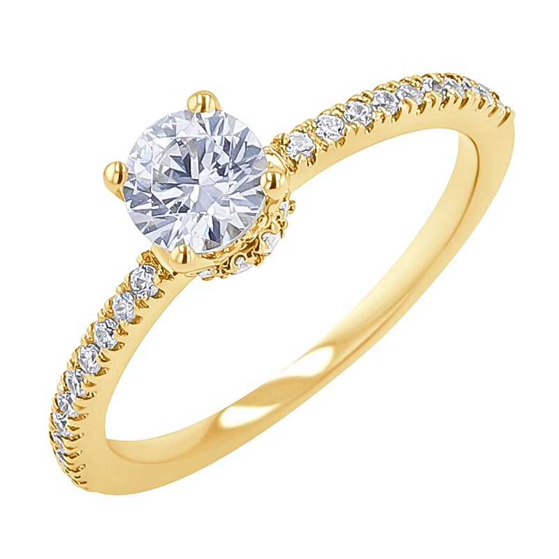 Zásnubný prsteň s diamantmi Prisha 134798