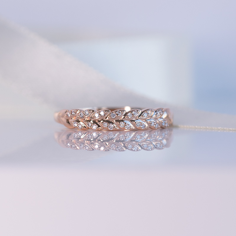 Eternity prsteň s lab-grown diamantovými lístkami Fulton 135688