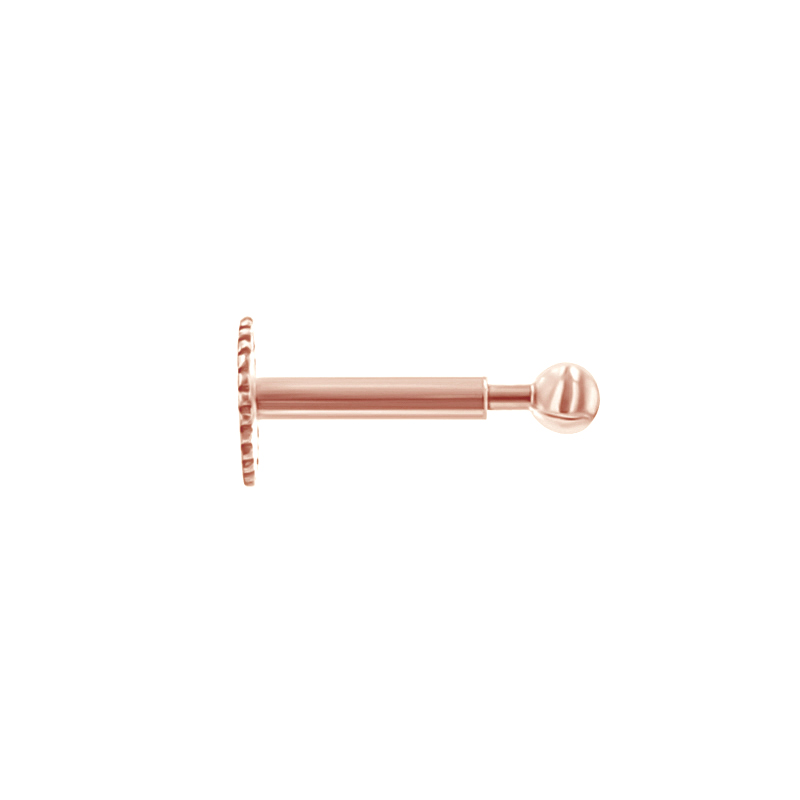Zlatý labret piercing do ucha Vena 138248
