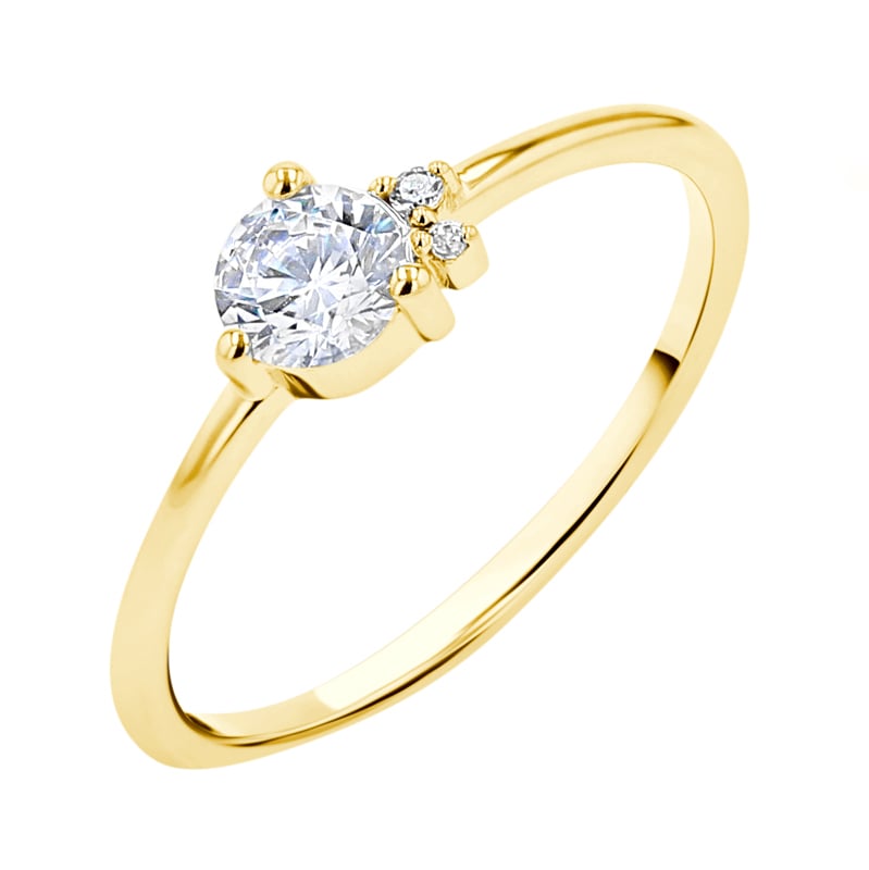 Cluster prsteň s lab-grown diamanty Aghate 140468