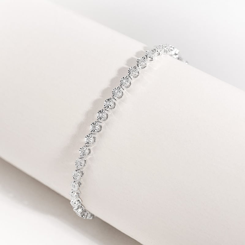 Náramok s trblietavými diamantmi Alessio 154098
