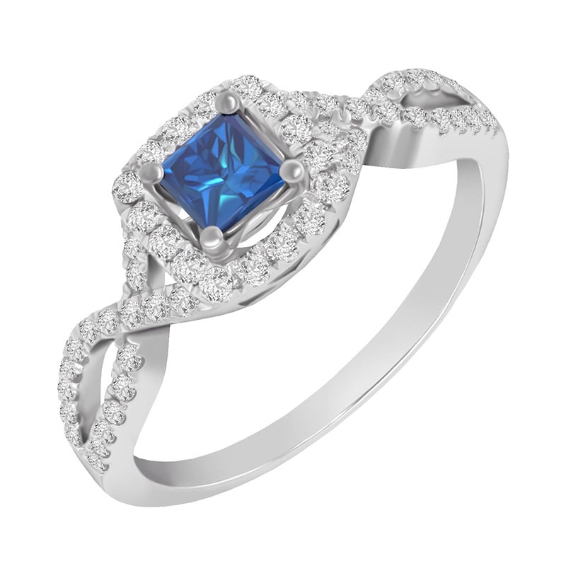 Zásnubný prsteň s princess diamantom Emet