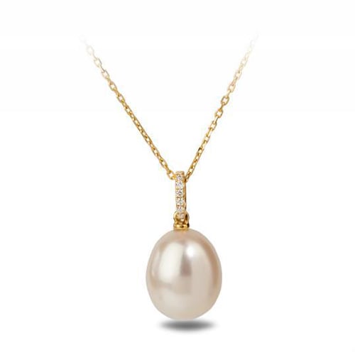 Perlový prívesok s diamantmi 24548