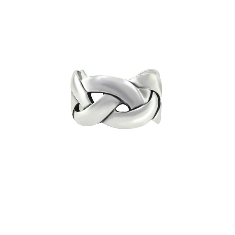 Strieborný ear cuff