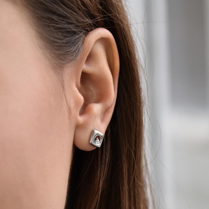Náušnice s diamantmi 38398