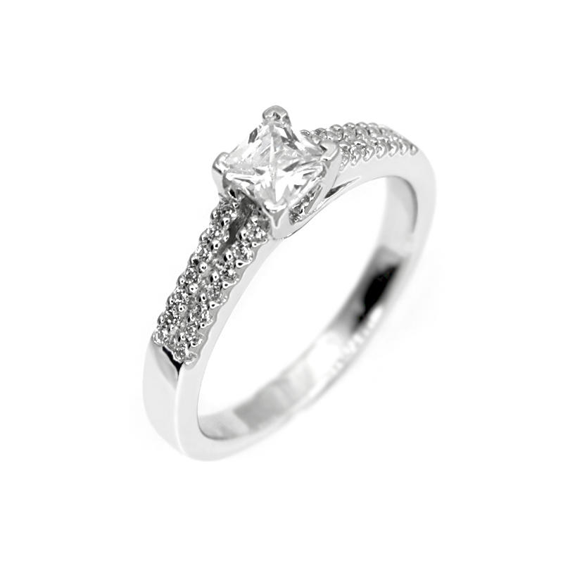 Zásnubný prsteň s diamantmi z 18k zlata Denette