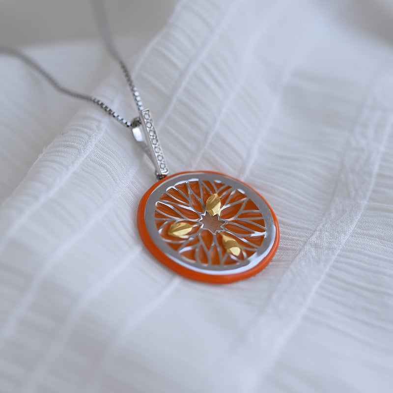 Náhrdelník s enamel 63988